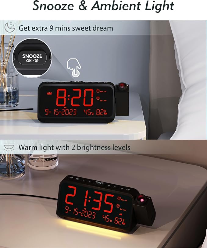 Roxicosly Projection Alarm Clock - Image 6
