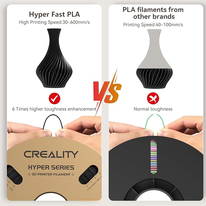 Creality 3D Printer Filament PLA 1.75mm 4KG, Official Hyper PLA Filament - Image 3