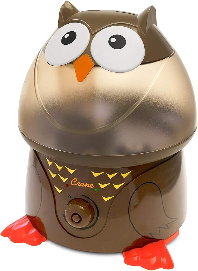 Crane Animal Humidifier for Bedroom, Ultrasonic Cool Mist for Baby Nursery by Crane