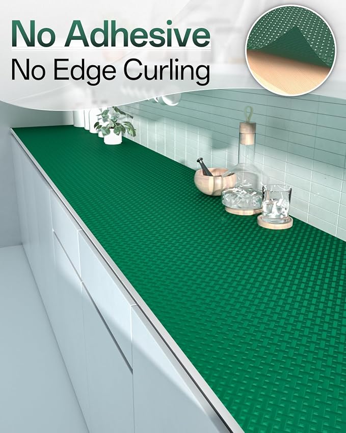 Shelf and Drawer Liner for Kitchen Cabinet, Non-Adhesive 18in x 120in - Image 4