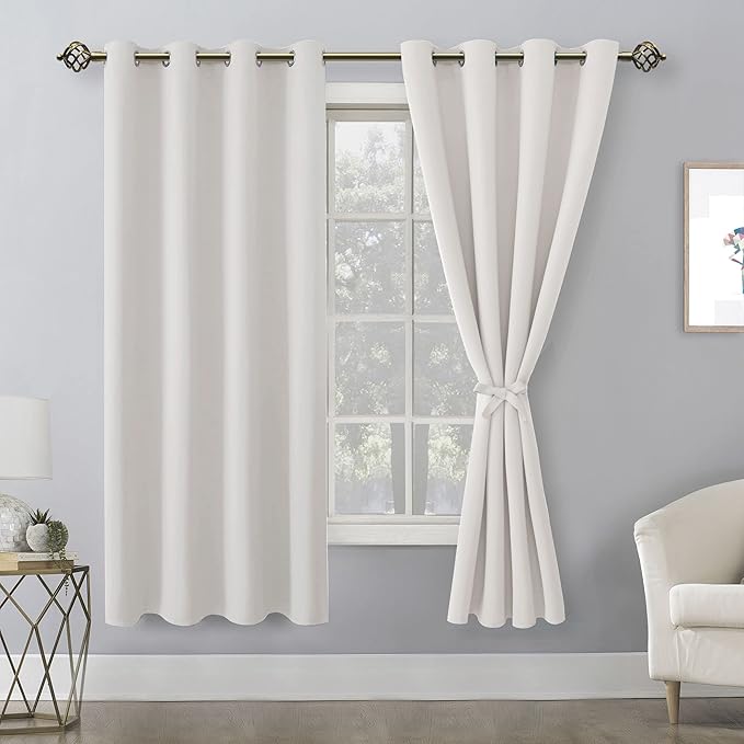 Hiasan Blackout Curtains for Bedroom, 52 x 63 Inches Length - Image 2
