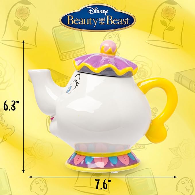 Silver Buffalo Disney Beauty and the Beast Mrs. Potts Teapot 3D Sculpted - Image 3