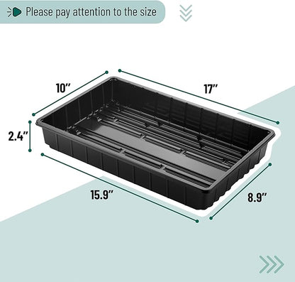 Mr. Pen- Plastic Growing Trays, 10 Pack, Plant Tray, Seed Tray, Seedling Tray - Image 3