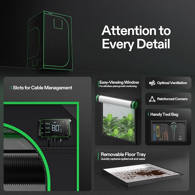 VIVOSUN S448 4x4 Grow Tent - Image 6