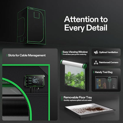VIVOSUN S448 4x4 Grow Tent - Image 6