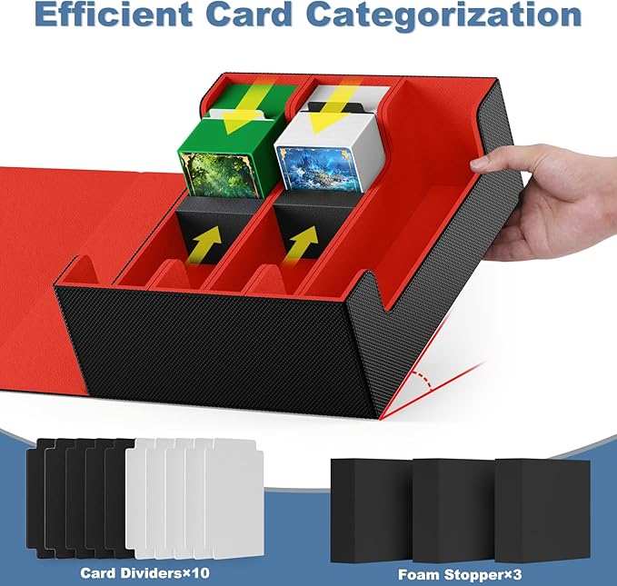 Mlikero Card Deck Case, 1800+ Trading Card Storage Box - Image 3