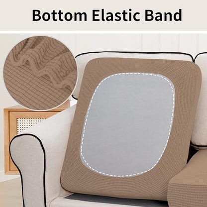 Easy-Going Stretch Individual Loveseat Couch Cushion Cover Sofa Cushion - Image 4