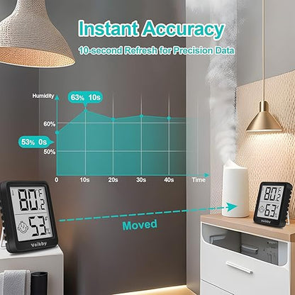 Indoor Humidity Meter Hygrometer 3Pack, Room Thermometer - Image 5