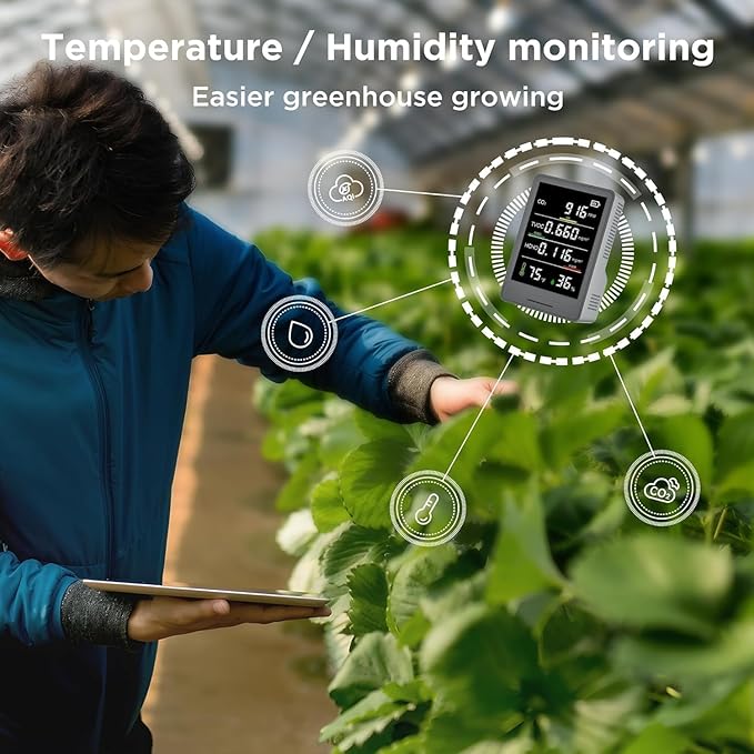 5-in-1 Professional Indoor Air Quality Monitor Indoor Portable CO2 Monitor | - Image 5