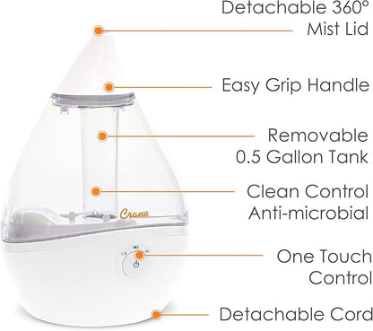 Crane Ultrasonic Teardrop Humidifier - Image 3