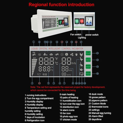 XM‑18SD Egg Incubator Controller Large-Screen 5 Modes Intelligent Temperature - Image 6