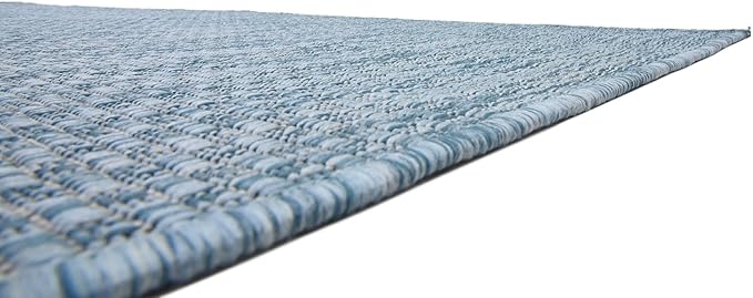 Unique Loom Collection Casual Transitional Solid Heathered Indoor/Outdoor - Image 8