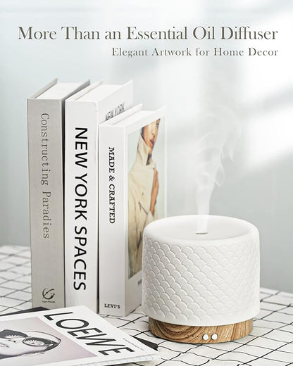 Essential Oil Diffuser, 280ml Ceramic Diffusers - Image 5