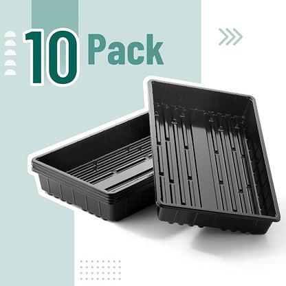 Mr. Pen- Plastic Growing Trays, 10 Pack, Plant Tray, Seed Tray, Seedling Tray - Image 2