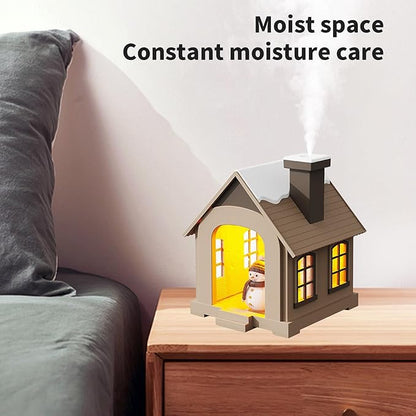 Christmas Village Houses Humidifier 500ml, Cute Snow House Cool Mist Humidifier - Image 4