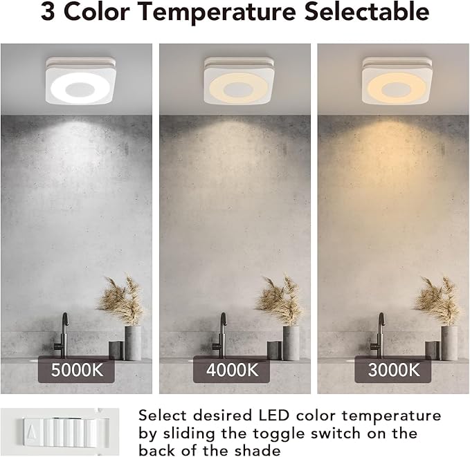 OREiN 3-in-1 Bathroom Exhaust Fan - Image 5