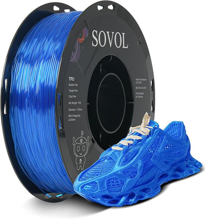 Sovol TPU Filament 1.75mm, 95A Soft TPU Flexible 3D Printer Filament by Sovol