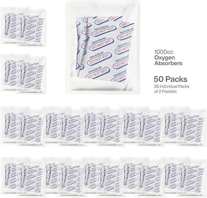 1000cc Oxygen Absorbers for Food Storage, Food Grade Oxygen Absorbers Packets - Image 2