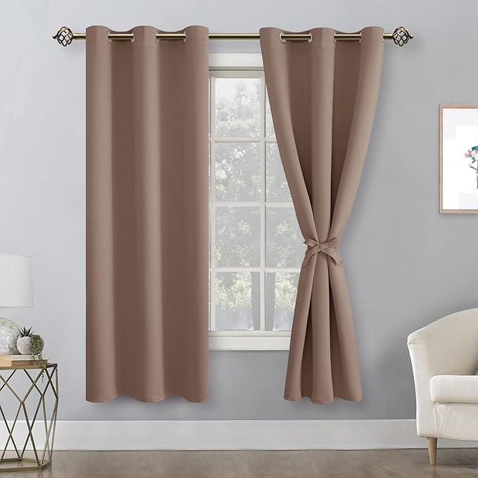 Hiasan Blackout Curtains for Bedroom, 38 x 63 Inches Length - Image 2