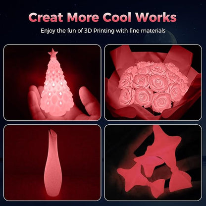 Creality 3D Luminous PLA Printer Filament, Halloween Decor, Glow in The Dark - Image 4