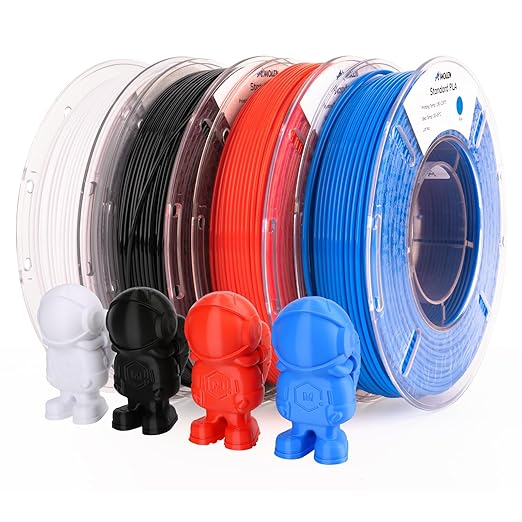 AMOLEN PLA 3D Printing Filament Bundle 1.75mm, 1KG/2.2 lb in Total, Compatible by AMOLEN