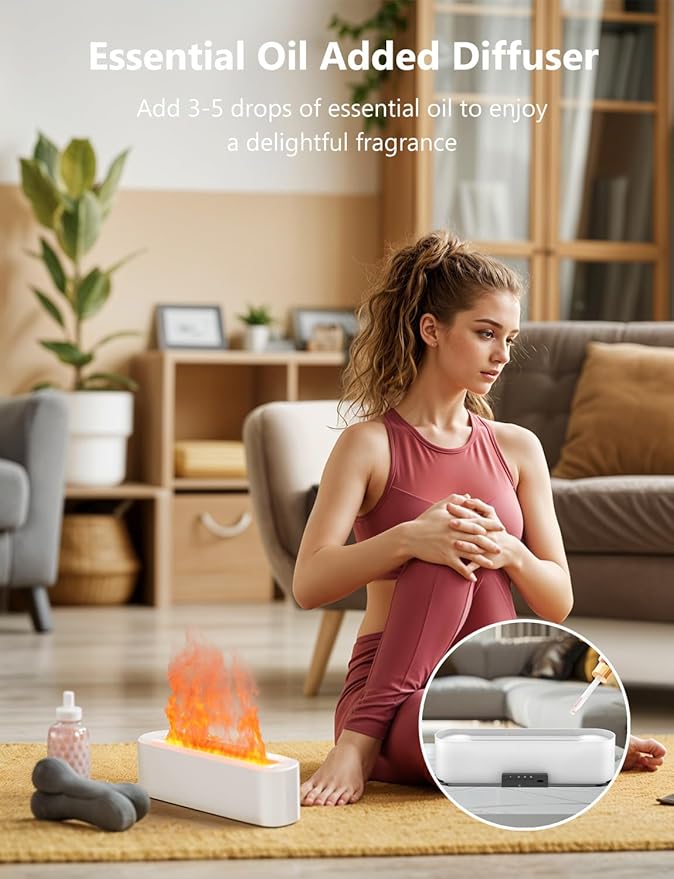 Flame Air Diffuser, Humidifier, Essential Oil Diffuser - Image 7