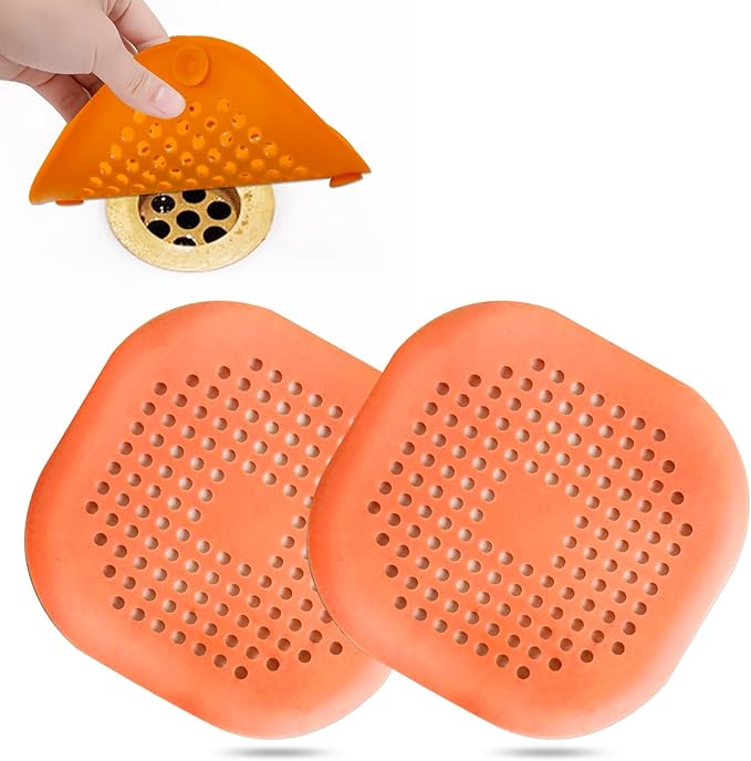 Hair Drain Catcher, Square Drain Cover by Bovinde