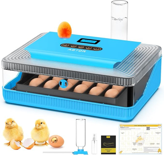 25 Egg Incubator Digital Poultry Hatcher Machine by ABTOR
