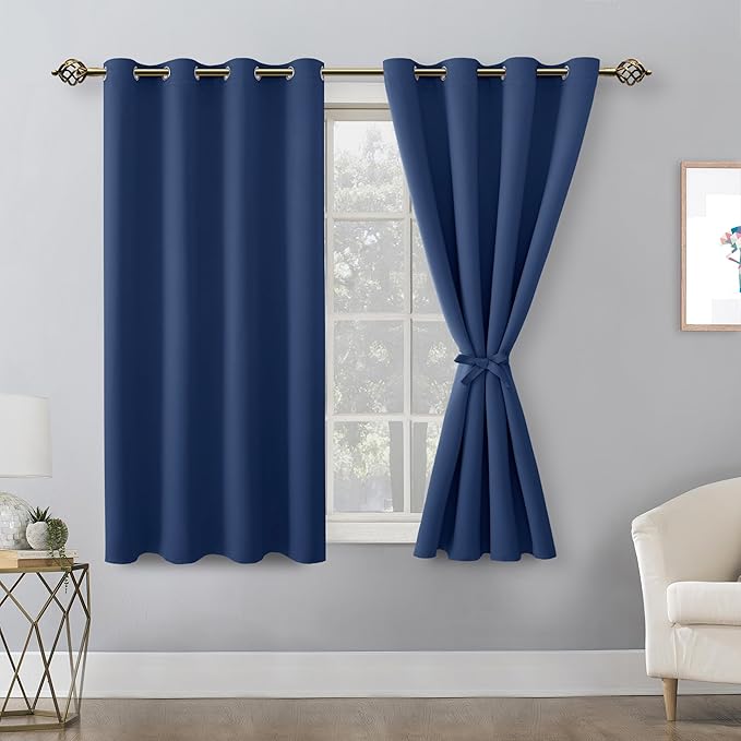 Hiasan Blackout Curtains for Bedroom, 52 x 54 Inches Long - Image 2