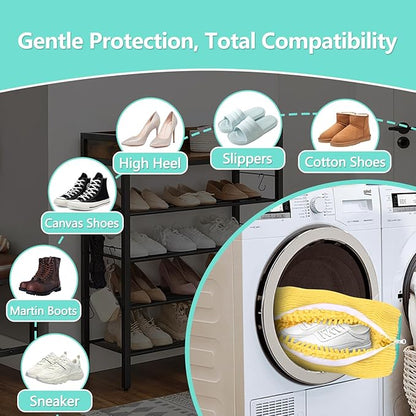 Shoe Washing Machine Bag, Shoe Cleaning Bag, Reusable Laundry Shoes Bag - Image 4