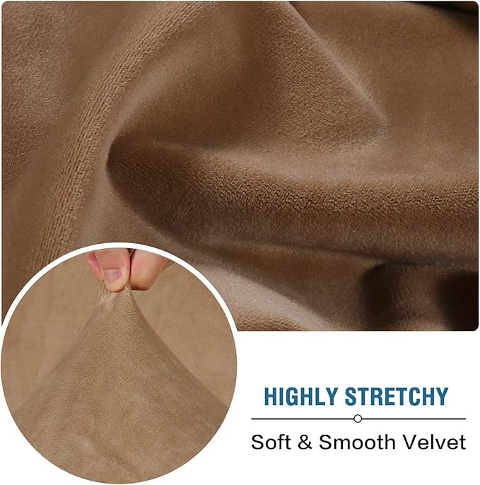 H.VERSAILTEX Velvet Stretch Sectional Couch Cover - Image 5