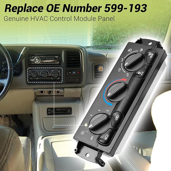 599-193 AC Climate Control Module Compatible - Image 4