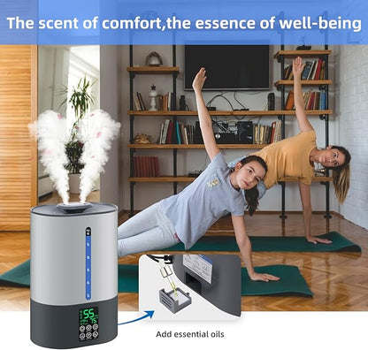 6L Humidifiers for Bedroom Large Room Home, Cool and Warm Humidifier for Baby - Image 8