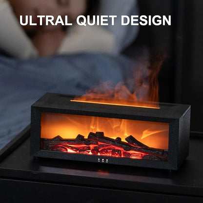 Fireplace Aroma Essential Oil Diffuser, 150ml Ultrasonic Humidifier, Scent - Image 4