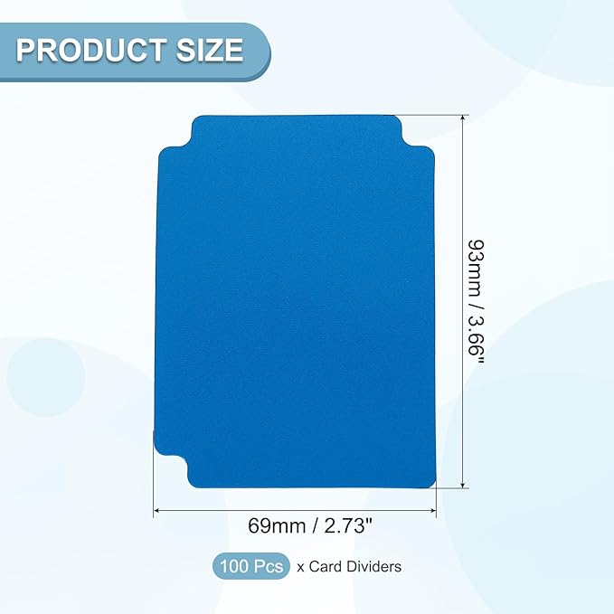 PATIKIL Trading Card Dividers, Light Blue - Image 2