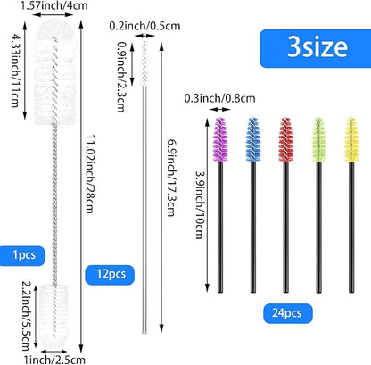 37 Pieces Hummingbird Feeder Cleaning Brush 3 Size Mini Nylon Tube Brushes Set - Image 2