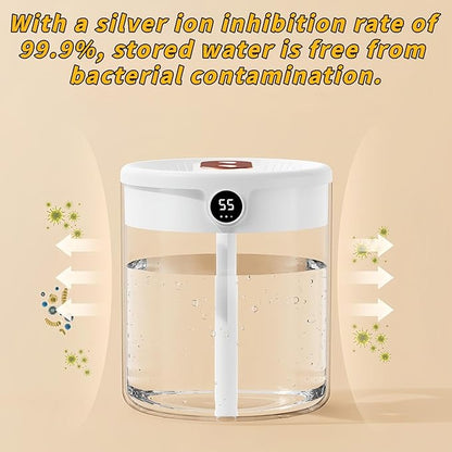 Smart 2L Cool Mist Humidifier for Bedroom, Quiet Desktop Air Moisturizer - Image 4