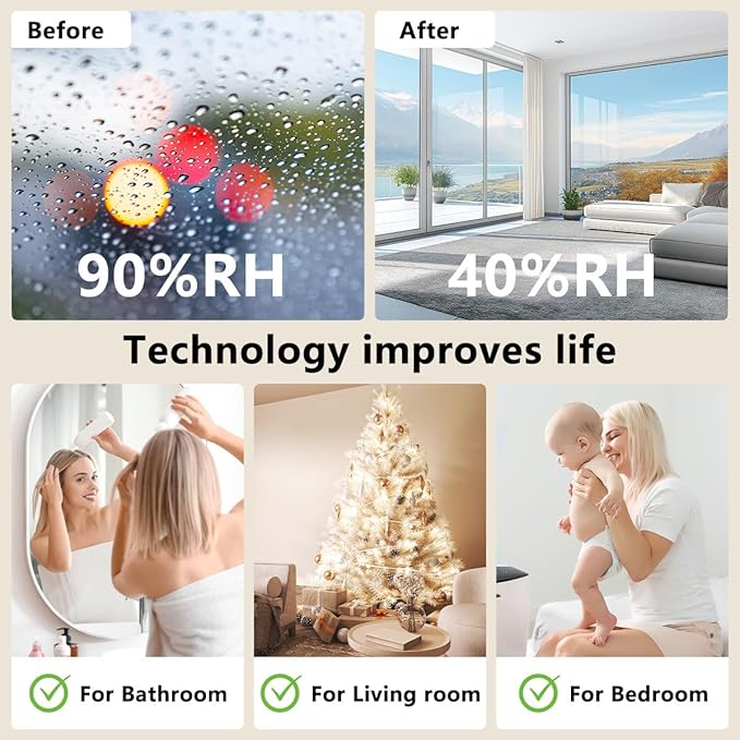 Dehumidifier 63OZ 1800ML Small Dehumidifier - Image 7