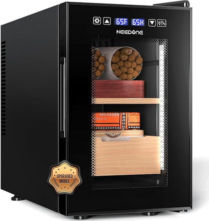 NEEDONE Cigar Humidor 16L Pro 1S, Smart Humidity & Temp Quiet Control System 2.0 by NEEDONE