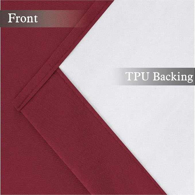 Easy Home 2 Panels Blackout Tier Curtain - Image 7