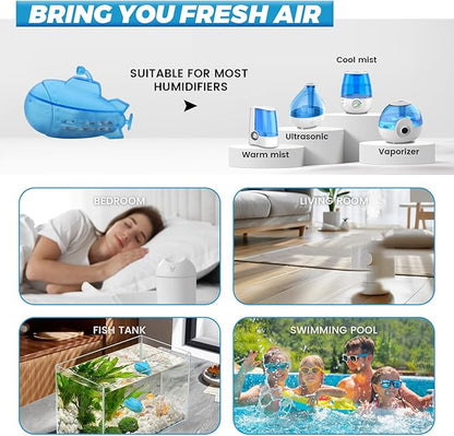 puxyblue  Upgraded 6-Pack Humidifier Tank Cleaner Blue Small Submarine - Image 6