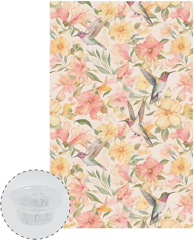 Hummingbird Lily Headrest Cover - Image 2