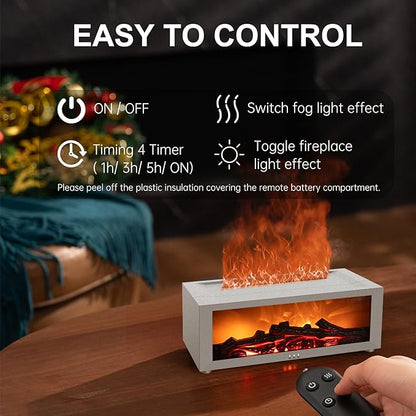 Fireplace Diffuser Humidifier, Fireplace Aromatherapy Essential Oil Diffuser - Image 5