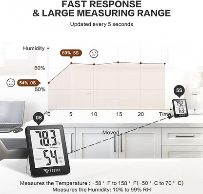 DOQAUS Digital Hygrometer Indoor Thermometer Humidity Meter Room Thermometer - Image 4