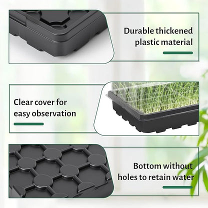MIXC 5 Pack 1020 Seed Starter Trays - Image 4