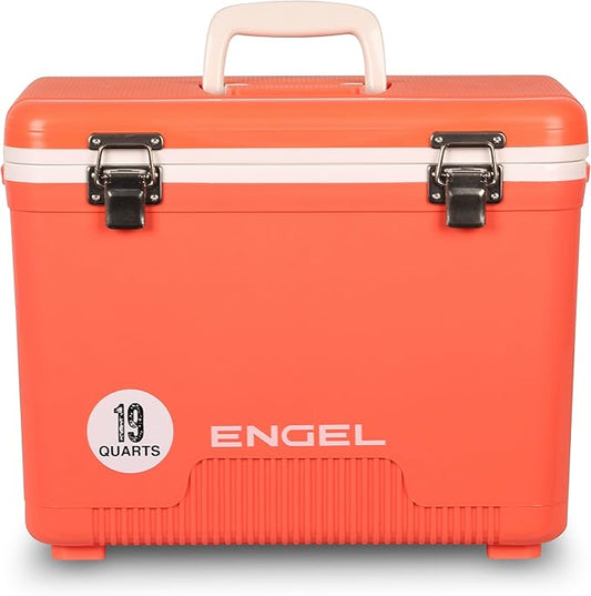 Engel 19qt Leak-Proof, Air Tight, Drybox Cooler and Small Hard Shell Lunchbox by ENGEL