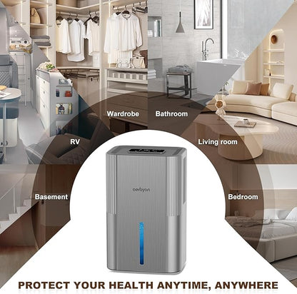 Dehumidifiers for Home 95 OZ Water Tank Dehumidifier for Bathroom - Image 7