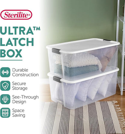 Sterilite 8-Pack Ultra Latching Box, Storage Bins - Image 3