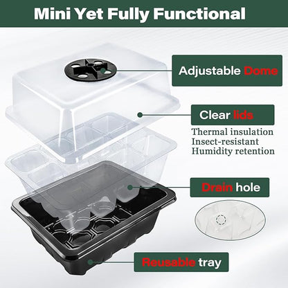 Zeedix 2 Set Seed Starter Tray Kits - Image 2