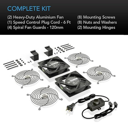 AC Infinity AXIAL S1225D, Dual 120mm Muffin Fan - Image 5